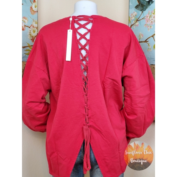 [NEW] Caslon Back Lace-Up Sweatshirt - Picture 10 of 14